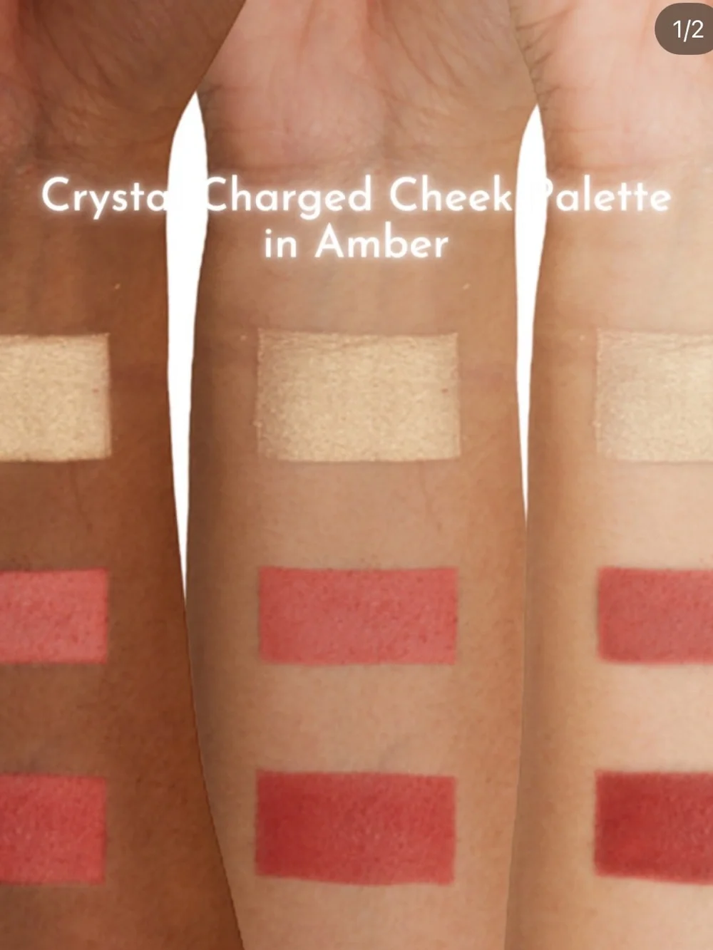Athr Beauty Crystal Charged Cheek Blush Palette in Amber BNIB